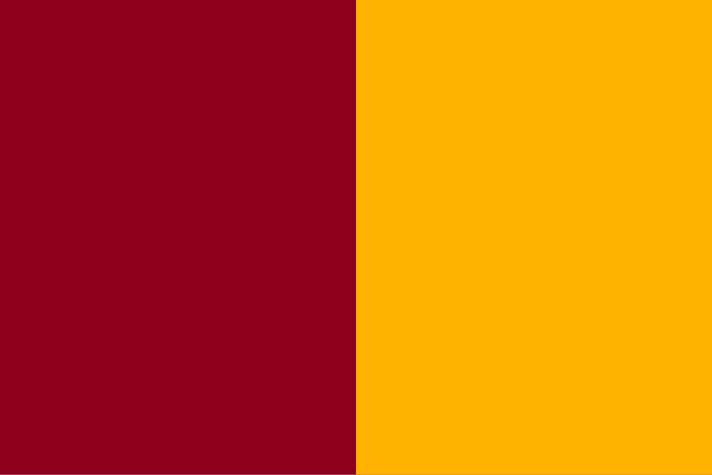 Vertical split background with red and orange colors Background split vertically with dark red on the left and bright orange on the right, creating a bold color contrast.