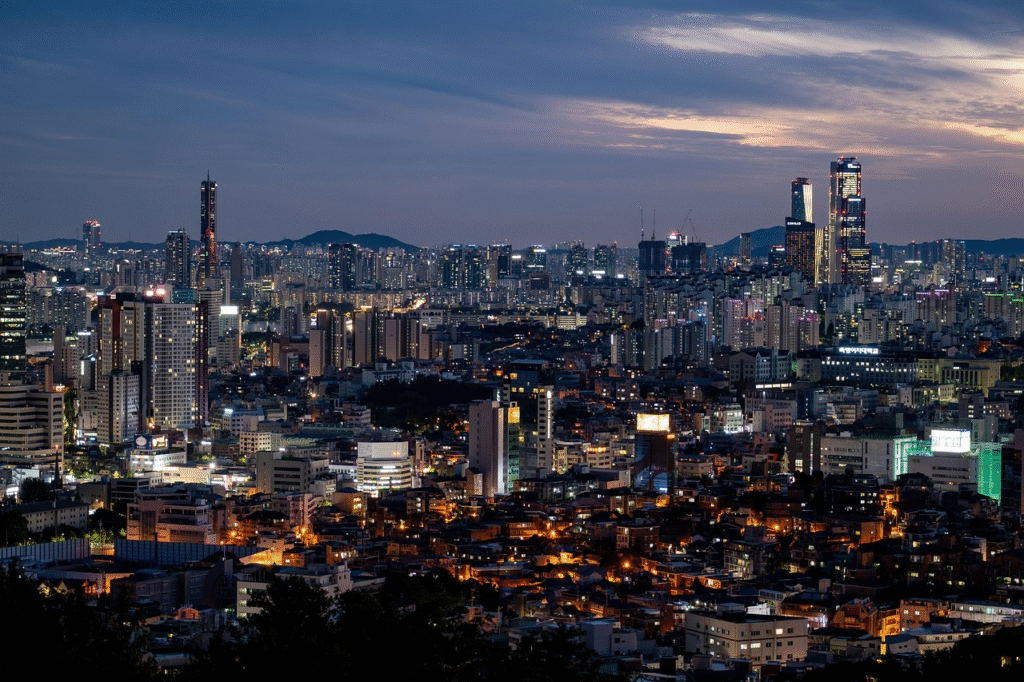 Seoul skyline with N Seoul Tower