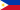 Red and blue triangular flag icon with a sharp point and vibrant colors, symbolizing navigation or location marker.