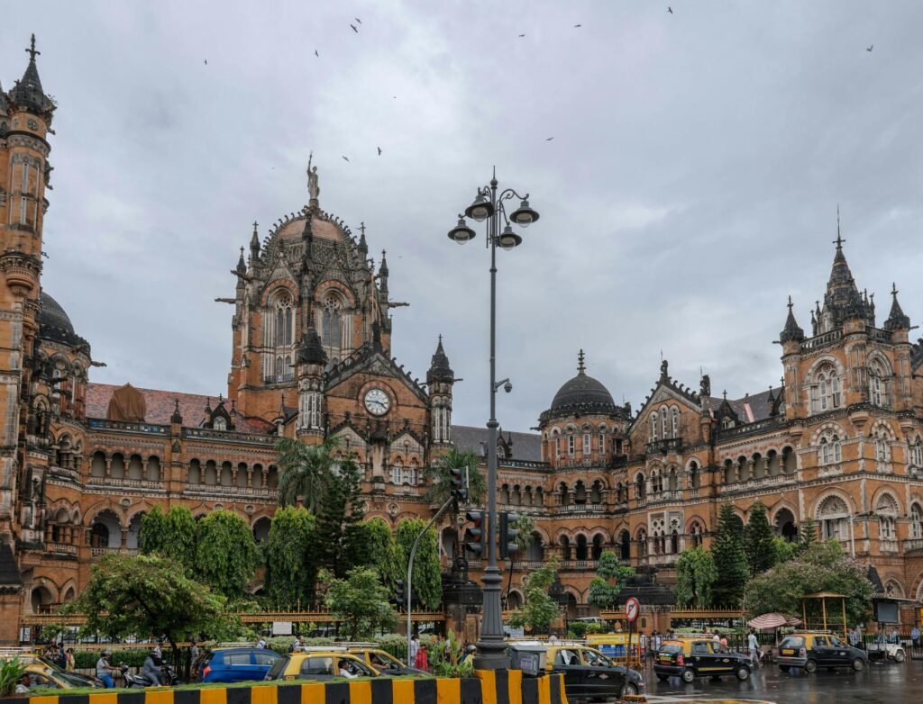 The Chhatrapati Shivaji Maharaj Terminus in Mumbai, a UNESCO World Heritage Victorian Gothic railway station